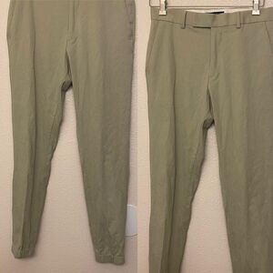 ASOS DESIGN slim fit texture sage tan lyocell dress pants jogger slacks 30x30